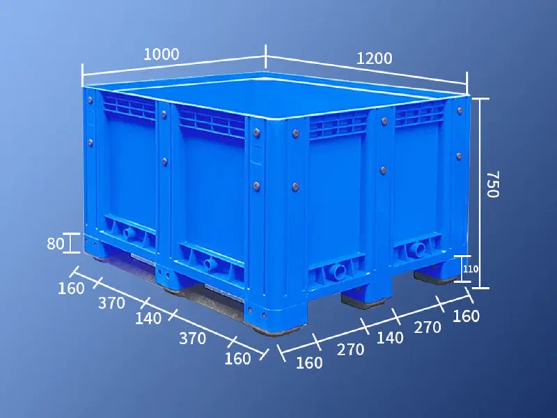 1210 FPBVS75 Blue Large Bulk Container | Baoheng Plastic