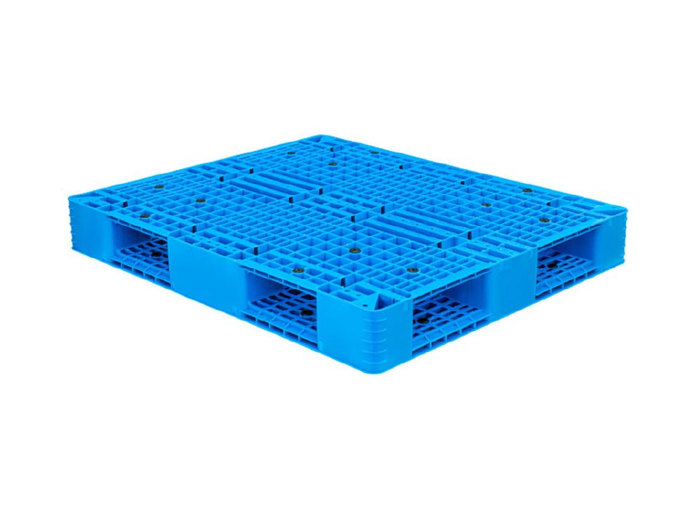 1210 open deck double-faced plastic pallet