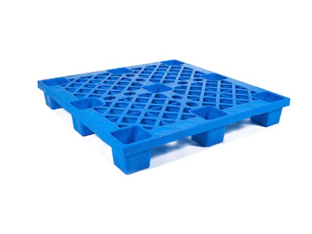 1010 open deck 9-leg plastic pallet