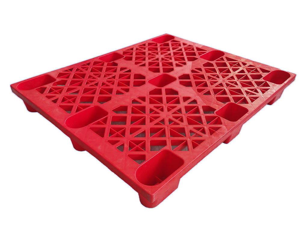 1311 open deck 9-leg plastic pallet showcase 1