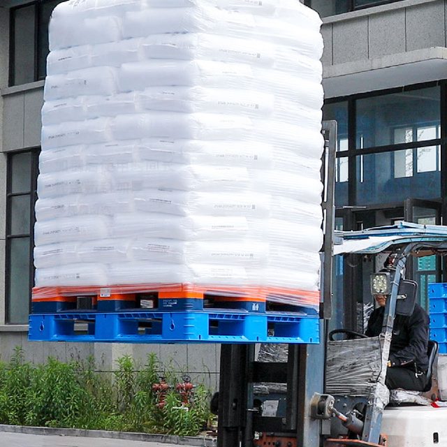 1210 open deck perimeter-base plastic pallet industry use 1