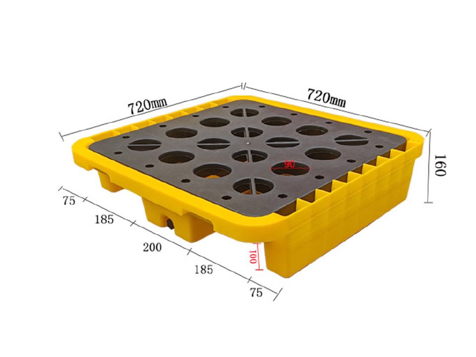072072 spill containment pallet (160 mm height) showcase 1