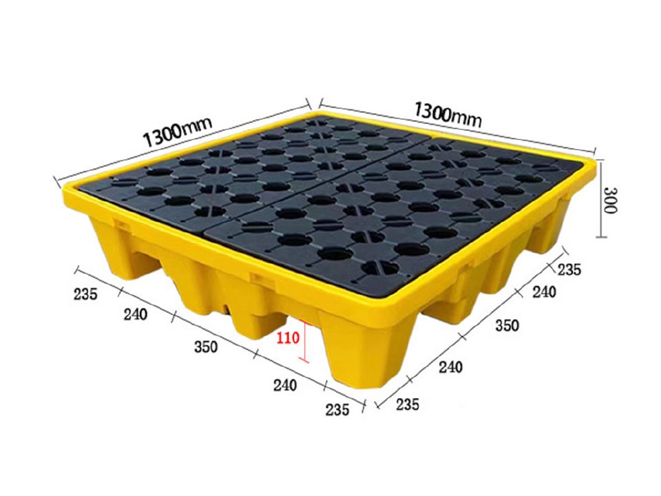 130130 spill containment pallet (300 mm height) showcase 1
