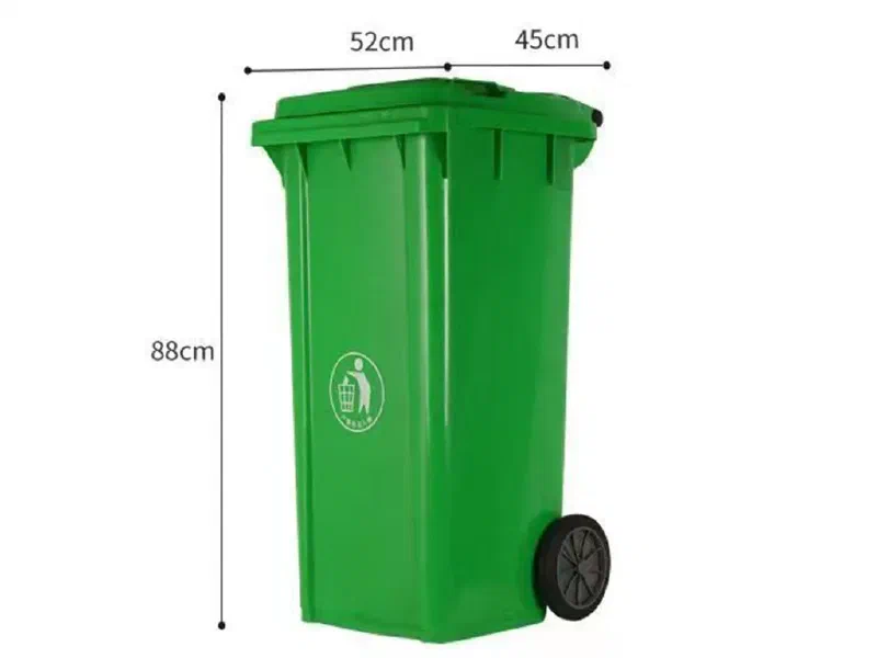 120L Wheeled Plastic Waste Bin