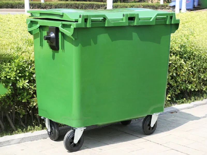 660L Wheeled Plastic Waste Bin