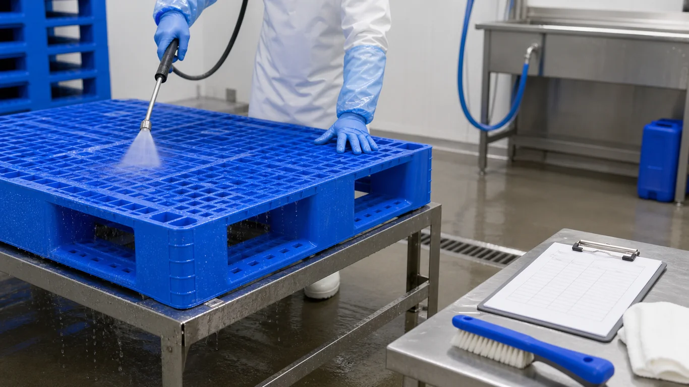 Plastic Pallet Sanitation SOP for Food Warehouses: How to Control Hygiene Risk Without Slowing Throughput