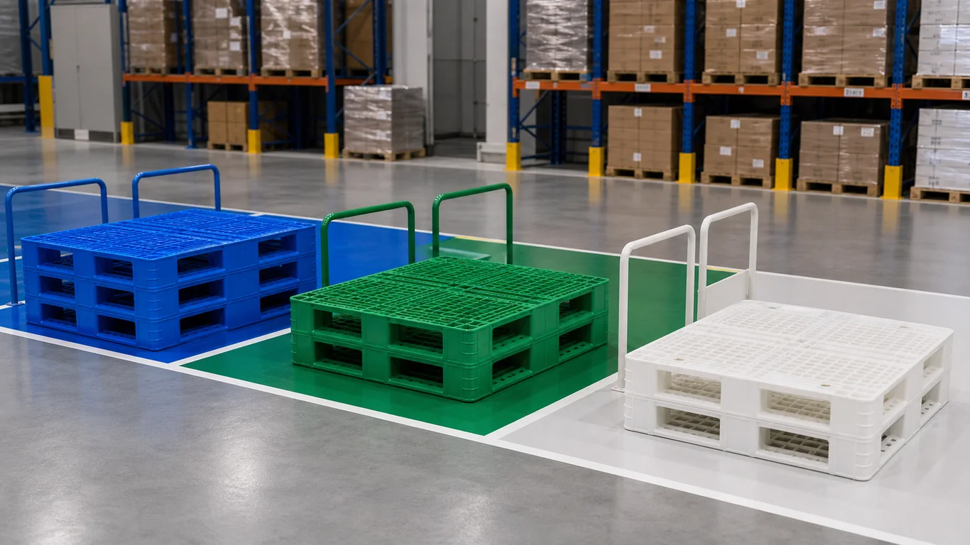 Plastic Pallet Color Coding: How to Prevent Mix-Ups in Food, Pharma, and Multi-Zone Warehouses